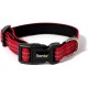 lionto Durable Nylon Dog Collar, Extra Small, Soft Padded Collar for Dogs, 360° Reflective & Click Closure, Metal Ring & Adjustment by Continuous Slider, Beige