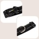 lionto Padded Dog Collar Nylon Reflective Waterproof Adjustable Size S Black