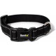 lionto Padded Dog Collar Nylon Reflective Waterproof Adjustable Size S Black