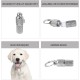 tiopeia Pack of 6 Address Tags for Dogs Cats ID Tag Dog Tag Animal Tag with Key Rings and Waterproof Pill Box for Cat Collar Dog Collar tiopeia Pack of 6 Address Tags for Dogs Cats ID Tag Dog Tag Animal Tag with Key Rings and Waterproof Pill Box for Cat Collar Dog Collar