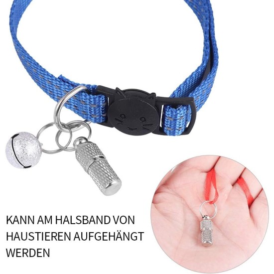 tiopeia Pack of 6 Address Tags for Dogs Cats ID Tag Dog Tag Animal Tag with Key Rings and Waterproof Pill Box for Cat Collar Dog Collar tiopeia Pack of 6 Address Tags for Dogs Cats ID Tag Dog Tag Animal Tag with Key Rings and Waterproof Pill Box for Cat Collar Dog Collar