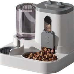 2-in-1 Automatic Cat Food Water Dispenser, Automatic Feeder, Large Dispenser Set for Cats, Small Dogs, Puppies, Hygienic 2-in-1 Automatic Cat Food Water Dispenser, Automatic Feeder, Large Dispenser Set for Cats, Small Dogs, Puppies, Hygienic