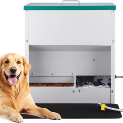 2 in 1 Automatic Dog Feeder and Water Dispenser 48L Automatic Dog Feeder Large Breed Outdoor Dog Food Dispenser Dog Water Bowl Dispenser Galvanised Gravity Feeding for Pets Dogs 2 in 1 Automatic Dog Feeder and Water Dispenser 48L Automatic Dog Feeder Large Breed Outdoor Dog Food Dispenser Dog Water Bowl Dispenser Galvanised Gravity Feeding for Pets Dogs
