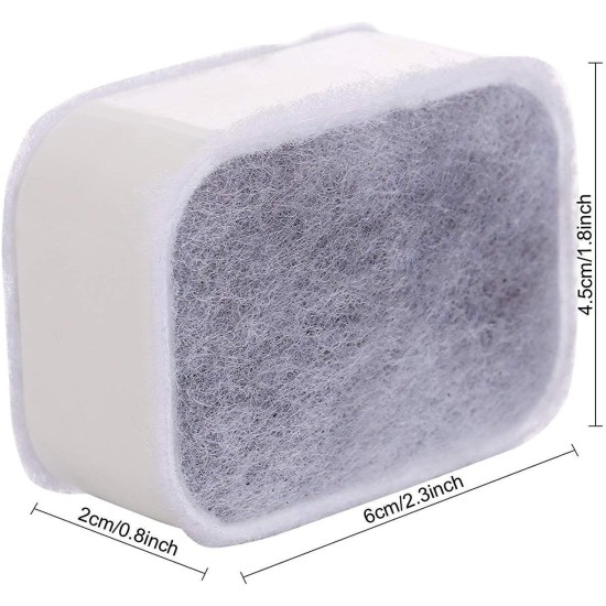 4 x Pet Dog Cat Replacement Fountain Filter, Pet Water Fountain Premium Cotton Activated Carbon Replacement Filter 4 x Pet Dog Cat Replacement Fountain Filter, Pet Water Fountain Premium Cotton Activated Carbon Replacement Filter