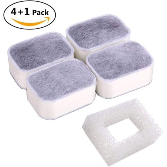4 x Pet Dog Cat Replacement Fountain Filter, Pet Water Fountain Premium Cotton Activated Carbon Replacement Filter 4 x Pet Dog Cat Replacement Fountain Filter, Pet Water Fountain Premium Cotton Activated Carbon Replacement Filter