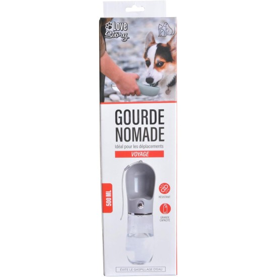 500ml Grey Plastic Travel Water Bottle 7.7 x 28.1 cm 500ml Grey Plastic Travel Water Bottle 7.7 x 28.1 cm