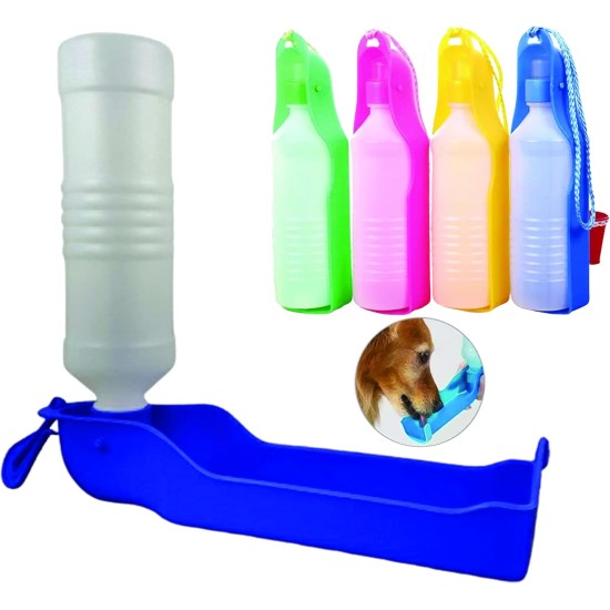 500ml Portable Dog Water Bottle / Collapsible Water Bottle for Dogs, Cats, Pets / Outdoor Activities - Mix of Colours (Green, Blue, Red, Pink) 500ml Portable Dog Water Bottle / Collapsible Water Bottle for Dogs, Cats, Pets / Outdoor Activities - Mix of Colours (Green, Blue, Red, Pink)