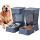 5L Automatic Dog Food Dispenser and Dog Water Dispenser Cat Food Dispenser and Cat Water Dispenser for Medium and Large Dogs Cats and Other Pets Animals (5L Dark Grey Set) 5L Automatic Dog Food Dispenser and Dog Water Dispenser Cat Food Dispenser and Cat Water Dispenser for Medium and Large Dogs Cats and Other Pets Animals (5L Dark Grey Set)