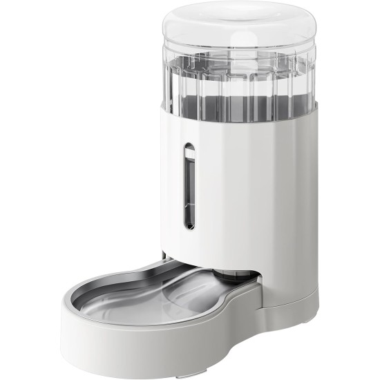 7L Stainless Steel Pet Water Dispenser, Large Capacity Gravity Pet Drinker, No Electricity & Ultra Silent Automatic Water Dispenser for Large Dogs/Multi-Cat Household, Black 7L Stainless Steel Pet Water Dispenser, Large Capacity Gravity Pet Drinker, No Electricity & Ultra Silent Automatic Water Dispenser for Large Dogs/Multi-Cat Household, Black