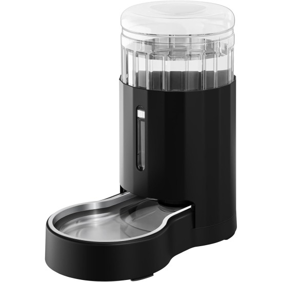 7L Stainless Steel Pet Water Dispenser, Large Capacity Gravity Pet Drinker, No Electricity & Ultra Silent Automatic Water Dispenser for Large Dogs/Multi-Cat Household, Black 7L Stainless Steel Pet Water Dispenser, Large Capacity Gravity Pet Drinker, No Electricity & Ultra Silent Automatic Water Dispenser for Large Dogs/Multi-Cat Household, Black