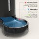 7L Stainless Steel Pet Water Dispenser, Large Capacity Gravity Pet Drinker, No Electricity & Ultra Silent Automatic Water Dispenser for Large Dogs/Multi-Cat Household, Black 7L Stainless Steel Pet Water Dispenser, Large Capacity Gravity Pet Drinker, No Electricity & Ultra Silent Automatic Water Dispenser for Large Dogs/Multi-Cat Household, Black