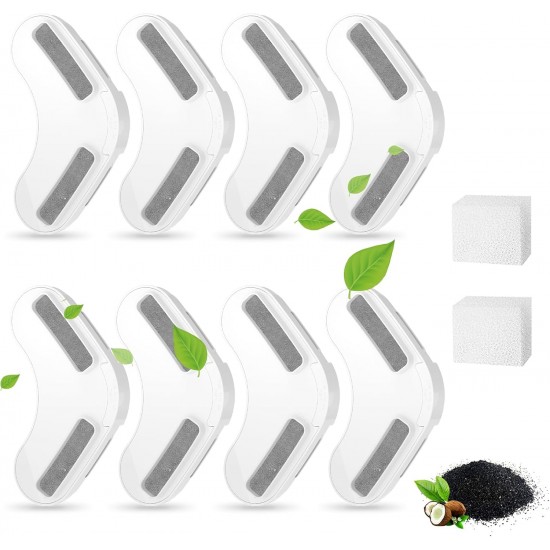 8 Pack Dog Filter for Drinking Fountain & 2 Pack Sponges, Compatible with 2.1GAL/8L/270oz Large Dog Water Fountain 8 Pack Dog Filter for Drinking Fountain & 2 Pack Sponges, Compatible with 2.1GAL/8L/270oz Large Dog Water Fountain