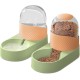 ALLSOPETS Cat Feeder 2-in-1 Automatic Feeder Water Drinker Set for Small and Medium Dogs and Cats Green/Orange ALLSOPETS Cat Feeder 2-in-1 Automatic Feeder Water Drinker Set for Small and Medium Dogs and Cats Green/Orange