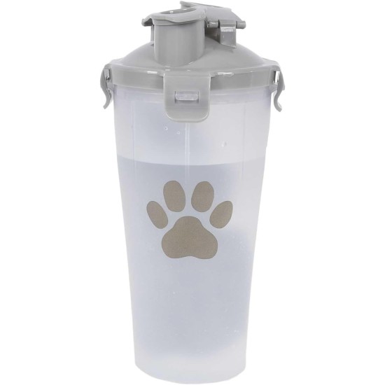 AN0016 Double Chamber Water and Dry Food Transport Bottle with Retractable Bowls, Adaptability and Comfort for All Animals AN0016 Double Chamber Water and Dry Food Transport Bottle with Retractable Bowls, Adaptability and Comfort for All Animals