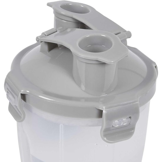 AN0016 Double Chamber Water and Dry Food Transport Bottle with Retractable Bowls, Adaptability and Comfort for All Animals AN0016 Double Chamber Water and Dry Food Transport Bottle with Retractable Bowls, Adaptability and Comfort for All Animals