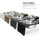 ARC Dog Bar Raised Feeding Station Stainless Steel and Steel (Grey, XL) ARC Dog Bar Raised Feeding Station Stainless Steel and Steel (Grey, XL)