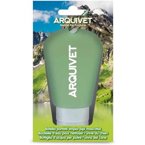 ARQUIVET - Portable bottle - 90 ml - Cleans pet urination - Cleans urine or PIPI from your dog or cat - with drip cap - Accessories for dogs and cats ARQUIVET - Portable bottle - 90 ml - Cleans pet urination - Cleans urine or PIPI from your dog or cat - with drip cap - Accessories for dogs and cats