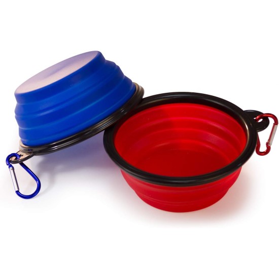 ARQUIVET Collapsible Silicone Pet Bowl and Water Bowl for Dogs and Cats (Red) ARQUIVET Collapsible Silicone Pet Bowl and Water Bowl for Dogs and Cats (Red)