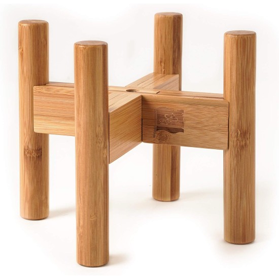 Adjustable Dog Bowl Stand - Raised Raised Pet Bowl Holder - Width (Extendable 7-10") - Natural Bamboo Adjustable Dog Bowl Stand - Raised Raised Pet Bowl Holder - Width (Extendable 7-10") - Natural Bamboo