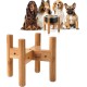 Adjustable Dog Bowl Stand - Raised Raised Pet Bowl Holder - Width (Extendable 7-10") - Natural Bamboo Adjustable Dog Bowl Stand - Raised Raised Pet Bowl Holder - Width (Extendable 7-10") - Natural Bamboo