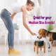Adjustable Dog Bowl Stand - Raised Raised Pet Bowl Holder - Width (Extendable 7-10") - Natural Bamboo