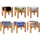 Adjustable Dog Bowl Stand - Raised Raised Pet Bowl Holder - Width (Extendable 7-10") - Natural Bamboo Adjustable Dog Bowl Stand - Raised Raised Pet Bowl Holder - Width (Extendable 7-10") - Natural Bamboo