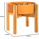 Adjustable Dog Bowl Stand - Raised Raised Pet Bowl Holder - Width (Extendable 7-10") - Natural Bamboo Adjustable Dog Bowl Stand - Raised Raised Pet Bowl Holder - Width (Extendable 7-10") - Natural Bamboo