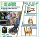 Adjustable Dog Bowl Stand - Raised Raised Pet Bowl Holder - Width (Extendable 7-10") - Natural Bamboo Adjustable Dog Bowl Stand - Raised Raised Pet Bowl Holder - Width (Extendable 7-10") - Natural Bamboo