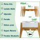 Adjustable Dog Bowl Stand - Raised Raised Pet Bowl Holder - Width (Extendable 7-10") - Natural Bamboo Adjustable Dog Bowl Stand - Raised Raised Pet Bowl Holder - Width (Extendable 7-10") - Natural Bamboo
