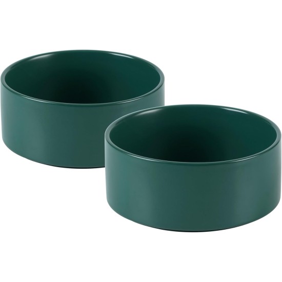 Adjustable Raised Double Bowl Set Ceramic with Stand, 2 Heights Elevated Food and Water Bowls for Puppies, Cats, Kittens, Weighted Dog Bowls (5.1 inch, 13 oz, Grey) Adjustable Raised Double Bowl Set Ceramic with Stand, 2 Heights Elevated Food and Water Bowls for Puppies, Cats, Kittens, Weighted Dog Bowls (5.1 inch, 13 oz, Grey)