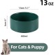 Adjustable Raised Double Bowl Set Ceramic with Stand, 2 Heights Elevated Food and Water Bowls for Puppies, Cats, Kittens, Weighted Dog Bowls (5.1 inch, 13 oz, Grey) Adjustable Raised Double Bowl Set Ceramic with Stand, 2 Heights Elevated Food and Water Bowls for Puppies, Cats, Kittens, Weighted Dog Bowls (5.1 inch, 13 oz, Grey)