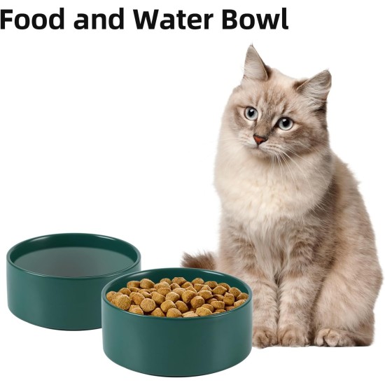 Adjustable Raised Double Bowl Set Ceramic with Stand, 2 Heights Elevated Food and Water Bowls for Puppies, Cats, Kittens, Weighted Dog Bowls (5.1 inch, 13 oz, Grey) Adjustable Raised Double Bowl Set Ceramic with Stand, 2 Heights Elevated Food and Water Bowls for Puppies, Cats, Kittens, Weighted Dog Bowls (5.1 inch, 13 oz, Grey)