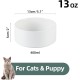 Adjustable Raised Double Bowl Set Ceramic with Stand, 2 Heights Elevated Food and Water Bowls for Puppies, Cats, Kittens, Weighted Dog Bowls (5.1 inch, 13 oz, Grey) Adjustable Raised Double Bowl Set Ceramic with Stand, 2 Heights Elevated Food and Water Bowls for Puppies, Cats, Kittens, Weighted Dog Bowls (5.1 inch, 13 oz, Grey)