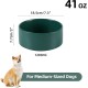 Adjustable Raised Double Bowl Set Ceramic with Stand, 2 Heights Elevated Food and Water Bowls for Puppies, Cats, Kittens, Weighted Dog Bowls (5.1 inch, 13 oz, Grey) Adjustable Raised Double Bowl Set Ceramic with Stand, 2 Heights Elevated Food and Water Bowls for Puppies, Cats, Kittens, Weighted Dog Bowls (5.1 inch, 13 oz, Grey)