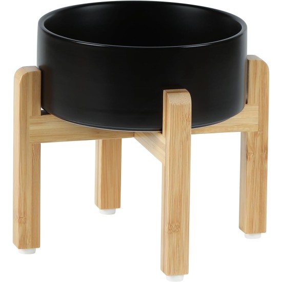 Adjustable Raised Double Bowl Set Ceramic with Stand, 2 Heights Elevated Food and Water Bowls for Puppies, Cats, Kittens, Weighted Dog Bowls (5.1 inch, 13 oz, Grey) Adjustable Raised Double Bowl Set Ceramic with Stand, 2 Heights Elevated Food and Water Bowls for Puppies, Cats, Kittens, Weighted Dog Bowls (5.1 inch, 13 oz, Grey)