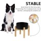 Adjustable Raised Double Bowl Set Ceramic with Stand, 2 Heights Elevated Food and Water Bowls for Puppies, Cats, Kittens, Weighted Dog Bowls (5.1 inch, 13 oz, Grey) Adjustable Raised Double Bowl Set Ceramic with Stand, 2 Heights Elevated Food and Water Bowls for Puppies, Cats, Kittens, Weighted Dog Bowls (5.1 inch, 13 oz, Grey)