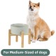 Adjustable Raised Double Bowl Set Ceramic with Stand, 2 Heights Elevated Food and Water Bowls for Puppies, Cats, Kittens, Weighted Dog Bowls (5.1 inch, 13 oz, Grey) Adjustable Raised Double Bowl Set Ceramic with Stand, 2 Heights Elevated Food and Water Bowls for Puppies, Cats, Kittens, Weighted Dog Bowls (5.1 inch, 13 oz, Grey)