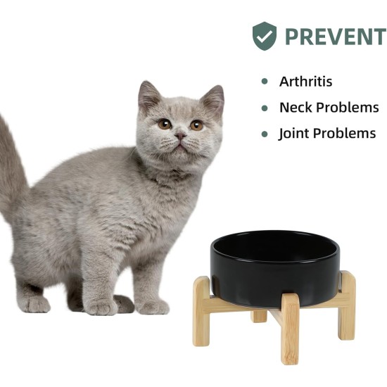 Adjustable Raised Double Bowl Set Ceramic with Stand, 2 Heights Elevated Food and Water Bowls for Puppies, Cats, Kittens, Weighted Dog Bowls (5.1 inch, 13 oz, Grey) Adjustable Raised Double Bowl Set Ceramic with Stand, 2 Heights Elevated Food and Water Bowls for Puppies, Cats, Kittens, Weighted Dog Bowls (5.1 inch, 13 oz, Grey)