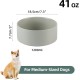 Adjustable Raised Double Bowl Set Ceramic with Stand, 2 Heights Elevated Food and Water Bowls for Puppies, Cats, Kittens, Weighted Dog Bowls (5.1 inch, 13 oz, Grey) Adjustable Raised Double Bowl Set Ceramic with Stand, 2 Heights Elevated Food and Water Bowls for Puppies, Cats, Kittens, Weighted Dog Bowls (5.1 inch, 13 oz, Grey)