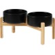 Adjustable Raised Double Bowl Set Ceramic with Stand, 2 Heights Elevated Food and Water Bowls for Puppies, Cats, Kittens, Weighted Dog Bowls (5.1 inch, 13 oz, Grey) Adjustable Raised Double Bowl Set Ceramic with Stand, 2 Heights Elevated Food and Water Bowls for Puppies, Cats, Kittens, Weighted Dog Bowls (5.1 inch, 13 oz, Grey)