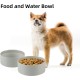 Adjustable Raised Double Bowl Set Ceramic with Stand, 2 Heights Elevated Food and Water Bowls for Puppies, Cats, Kittens, Weighted Dog Bowls (5.1 inch, 13 oz, Grey) Adjustable Raised Double Bowl Set Ceramic with Stand, 2 Heights Elevated Food and Water Bowls for Puppies, Cats, Kittens, Weighted Dog Bowls (5.1 inch, 13 oz, Grey)