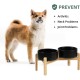 Adjustable Raised Double Bowl Set Ceramic with Stand, 2 Heights Elevated Food and Water Bowls for Puppies, Cats, Kittens, Weighted Dog Bowls (5.1 inch, 13 oz, Grey) Adjustable Raised Double Bowl Set Ceramic with Stand, 2 Heights Elevated Food and Water Bowls for Puppies, Cats, Kittens, Weighted Dog Bowls (5.1 inch, 13 oz, Grey)