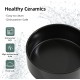 Adjustable Raised Double Bowl Set Ceramic with Stand, 2 Heights Elevated Food and Water Bowls for Puppies, Cats, Kittens, Weighted Dog Bowls (5.1 inch, 13 oz, Grey) Adjustable Raised Double Bowl Set Ceramic with Stand, 2 Heights Elevated Food and Water Bowls for Puppies, Cats, Kittens, Weighted Dog Bowls (5.1 inch, 13 oz, Grey)
