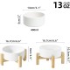 Adjustable Raised Double Bowl Set Ceramic with Stand, 2 Heights Elevated Food and Water Bowls for Puppies, Cats, Kittens, Weighted Dog Bowls (5.1 inch, 13 oz, Grey) Adjustable Raised Double Bowl Set Ceramic with Stand, 2 Heights Elevated Food and Water Bowls for Puppies, Cats, Kittens, Weighted Dog Bowls (5.1 inch, 13 oz, Grey)