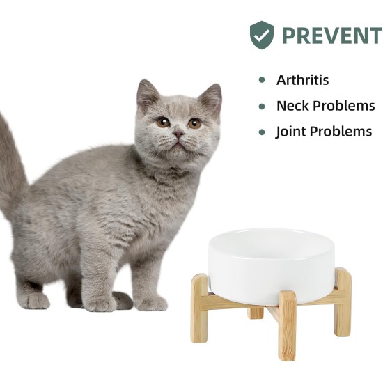 Adjustable Raised Double Bowl Set Ceramic with Stand, 2 Heights Elevated Food and Water Bowls for Puppies, Cats, Kittens, Weighted Dog Bowls (5.1 inch, 13 oz, Grey) Adjustable Raised Double Bowl Set Ceramic with Stand, 2 Heights Elevated Food and Water Bowls for Puppies, Cats, Kittens, Weighted Dog Bowls (5.1 inch, 13 oz, Grey)