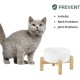 Adjustable Raised Double Bowl Set Ceramic with Stand, 2 Heights Elevated Food and Water Bowls for Puppies, Cats, Kittens, Weighted Dog Bowls (5.1 inch, 13 oz, Grey) Adjustable Raised Double Bowl Set Ceramic with Stand, 2 Heights Elevated Food and Water Bowls for Puppies, Cats, Kittens, Weighted Dog Bowls (5.1 inch, 13 oz, Grey)