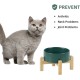 Adjustable Raised Double Bowl Set Ceramic with Stand, 2 Heights Elevated Food and Water Bowls for Puppies, Cats, Kittens, Weighted Dog Bowls (5.1 inch, 13 oz, Grey) Adjustable Raised Double Bowl Set Ceramic with Stand, 2 Heights Elevated Food and Water Bowls for Puppies, Cats, Kittens, Weighted Dog Bowls (5.1 inch, 13 oz, Grey)