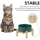 Adjustable Raised Double Bowl Set Ceramic with Stand, 2 Heights Elevated Food and Water Bowls for Puppies, Cats, Kittens, Weighted Dog Bowls (5.1 inch, 13 oz, Grey) Adjustable Raised Double Bowl Set Ceramic with Stand, 2 Heights Elevated Food and Water Bowls for Puppies, Cats, Kittens, Weighted Dog Bowls (5.1 inch, 13 oz, Grey)