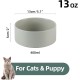Adjustable Raised Double Bowl Set Ceramic with Stand, 2 Heights Elevated Food and Water Bowls for Puppies, Cats, Kittens, Weighted Dog Bowls (5.1 inch, 13 oz, Grey) Adjustable Raised Double Bowl Set Ceramic with Stand, 2 Heights Elevated Food and Water Bowls for Puppies, Cats, Kittens, Weighted Dog Bowls (5.1 inch, 13 oz, Grey)