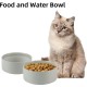 Adjustable Raised Double Bowl Set Ceramic with Stand, 2 Heights Elevated Food and Water Bowls for Puppies, Cats, Kittens, Weighted Dog Bowls (5.1 inch, 13 oz, Grey) Adjustable Raised Double Bowl Set Ceramic with Stand, 2 Heights Elevated Food and Water Bowls for Puppies, Cats, Kittens, Weighted Dog Bowls (5.1 inch, 13 oz, Grey)